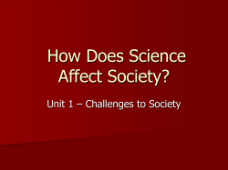 How Does Science Affect Society?