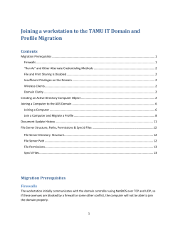 Joining a workstation to the TAMU IT Domain and Profile Migration