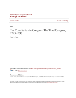 The Constitution in Congress: The Third Congress, 1793-1795