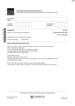 November 2016 (v2) QP - Paper 2 CIE Chemistry A-level