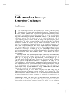 Latin American Security: Emerging Challenges