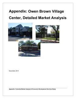Owen Brown Village Center, Detailed Market Analysis