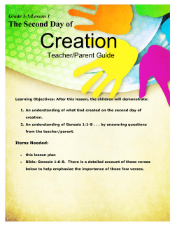 The Second Day of Creation - Prison Break Worship Center