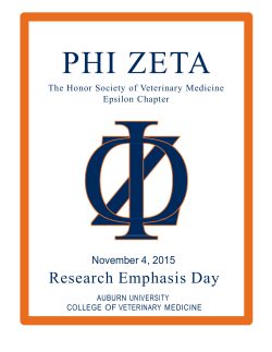 Phi Zeta Proceedings 2015 - Auburn University College of