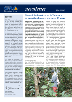 newsletter - GFA Consulting Group