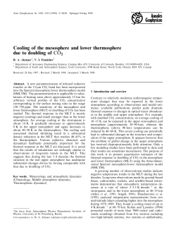 Cooling of the mesosphere and lower thermosphere due to doubling