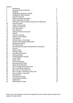 Terminal guide iWL250 Bluetooth/GPRS