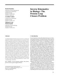Inverse Kinematics in Biology: The Protein Loop Closure