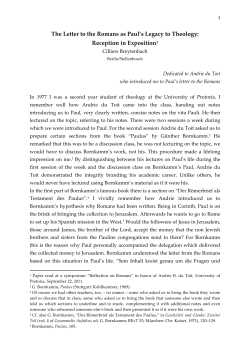 The Letter to the Romans