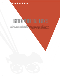 HISTORICAL AND CULTURAL CONTEXTS