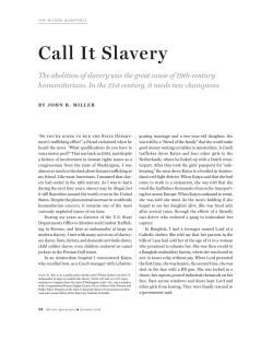 Call It Slavery - Discovery Institute