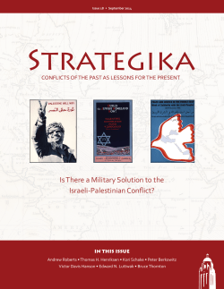 Is There a Military Solution to the Israeli