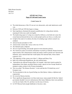 APUSH Unit 5 Notes