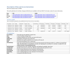 Description of Data and Access Instructions