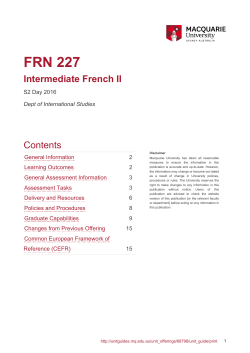 as PDF - Unit Guide