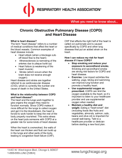 Chronic Obstructive Pulmonary Disease (COPD) and Heart Disease