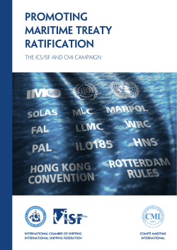 Promoting maritime treaty ratification - ics