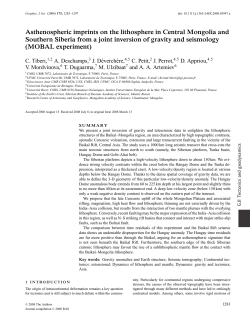 Asthenospheric imprints on the lithosphere in