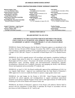 los angeles unified school district school