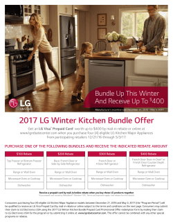 2017 LG Winter Kitchen Bundle Offer