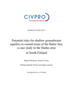 Potential risks for shallow groundwater aquifers in coastal areas of