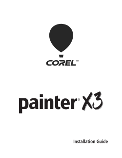 Corel PainterX3 Installation Guide