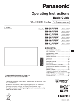 English: 3.74 MB - Panasonic Global