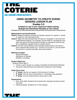 USING GEOMETRY TO CREATE SCENIC DESIGNS LESSON