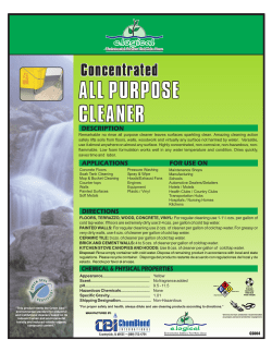 Product Specs - Chemblend International, LLC