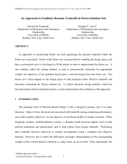 An Approach to Facilitate Decision Tradeoffs in Pareto Solution Sets