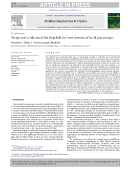 Design and validation of the Grip-ball for measurement of hand grip