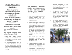 Child Abduction Statistics