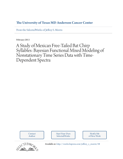 A Study of Mexican Free-Tailed Bat Chirp