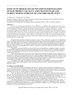 effects of high rates of potassium fertilization