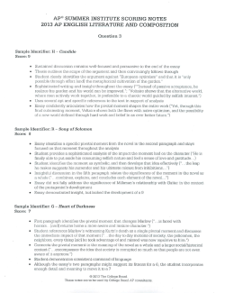 Question 3 Lit 2013 Consultant Notes only &ndash; Do