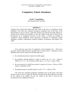 Compulsory School Attendance