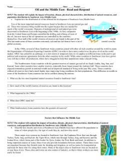 SS7G7 The student will explain the impact of location, climate