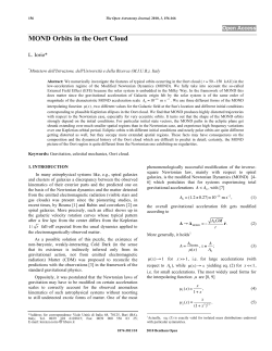 MOND Orbits in the Oort Cloud