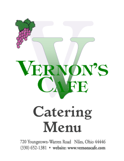 our Catering Menu