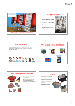 Rosy`s Glasgow Uni Presentation