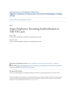 Angry Employees: Revisiting Insubordination in Title VII Cases