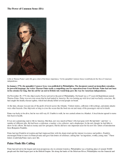 Paine Finds His Calling