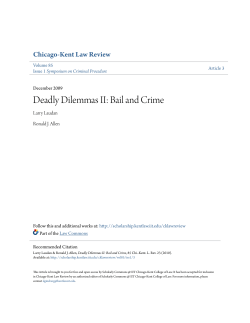Deadly Dilemmas II: Bail and Crime