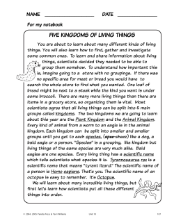 See a sample from the "Classifying Critters" unit