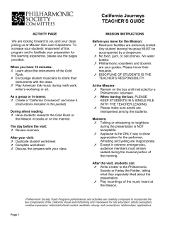 California Journeys (Mission San Juan Capistrano)