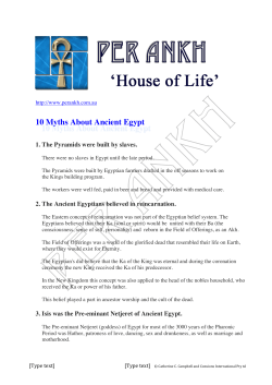 10 Myths About Ancient Egypt
