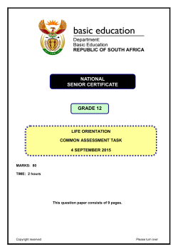 Paper 1 (English) September - Department of Basic Education