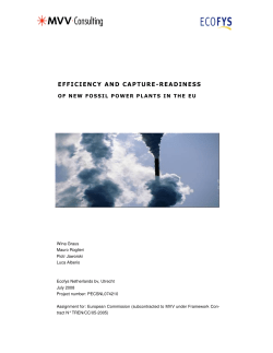 Energy-efficiency and carbon capture in new power plants