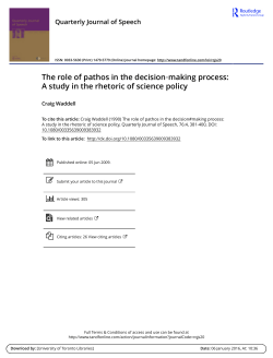 The role of pathos in the decision‐making process