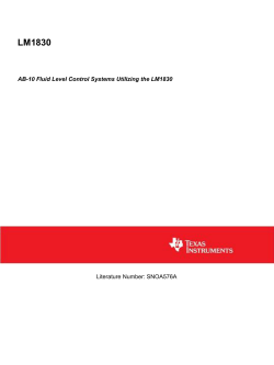 AB-10 Fluid Level Control Systems Utilizing the